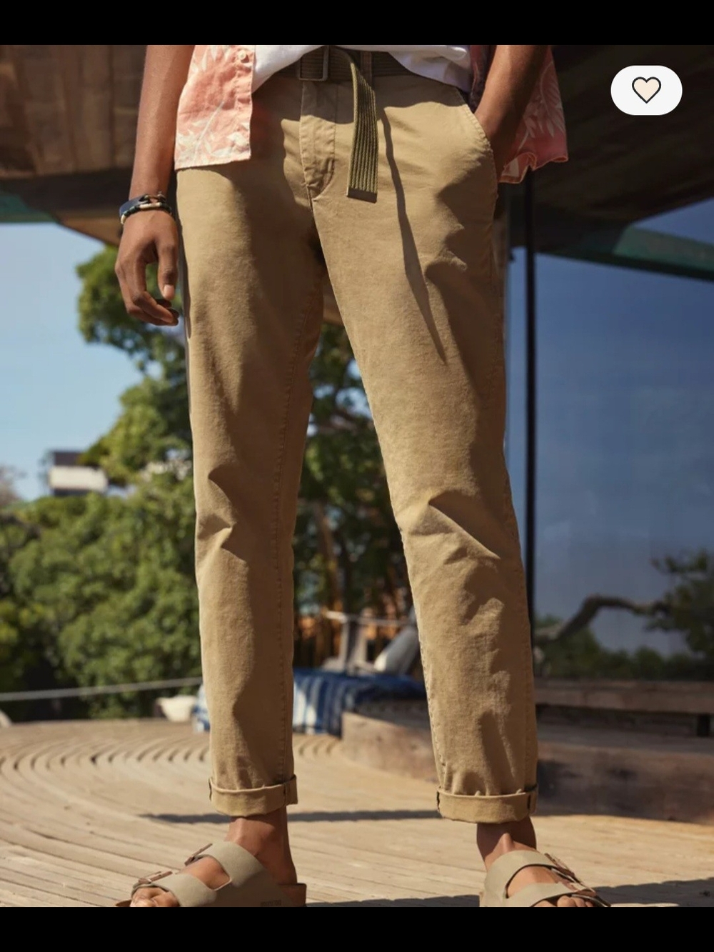American Eagle Khaki Pants Flex Original Straight Lived In